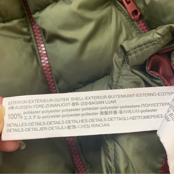 ZARA Hooded Puffer Vest/Jacket With Zipper Pockets Olive Green Boys 11-12Y - Picture 13 of 14